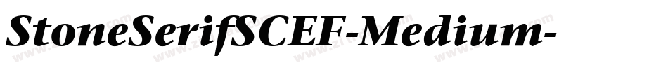StoneSerifSCEF-Medium字体转换