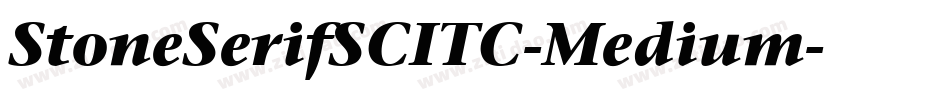 StoneSerifSCITC-Medium字体转换