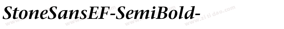 StoneSansEF-SemiBold字体转换