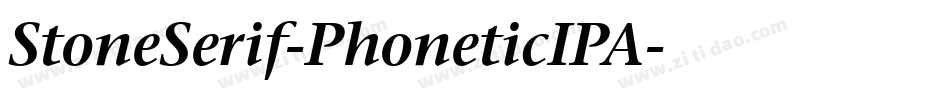 StoneSerif-PhoneticIPA字体转换