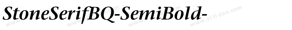 StoneSerifBQ-SemiBold字体转换