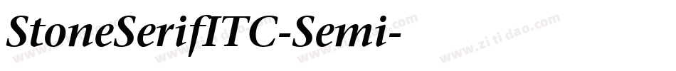 StoneSerifITC-Semi字体转换