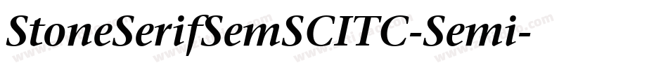 StoneSerifSemSCITC-Semi字体转换