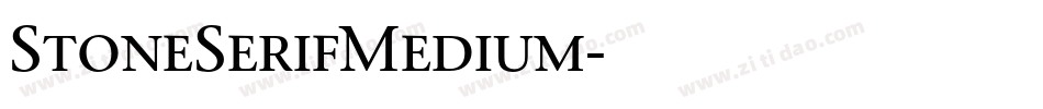 StoneSerifMedium字体转换