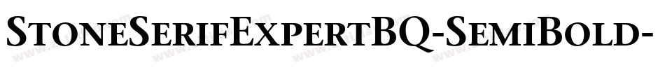 StoneSerifExpertBQ-SemiBold字体转换