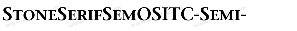 StoneSerifSemOSITC-Semi字体转换