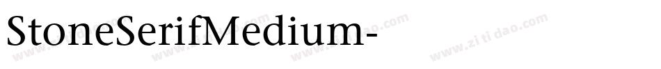 StoneSerifMedium字体转换