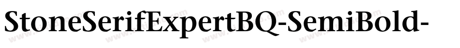 StoneSerifExpertBQ-SemiBold字体转换