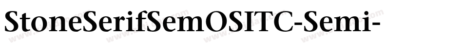 StoneSerifSemOSITC-Semi字体转换