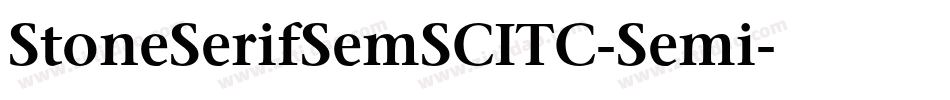 StoneSerifSemSCITC-Semi字体转换