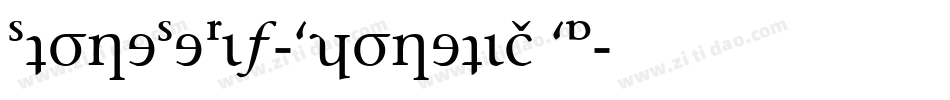 StoneSerif-PhoneticIPA字体转换