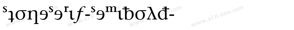 StoneSerif-Semibold字体转换