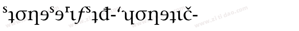 StoneSerifStd-Phonetic字体转换