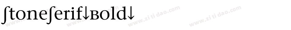 StoneSerif-Bold字体转换