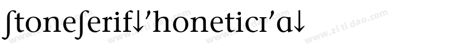 StoneSerif-PhoneticIPA字体转换