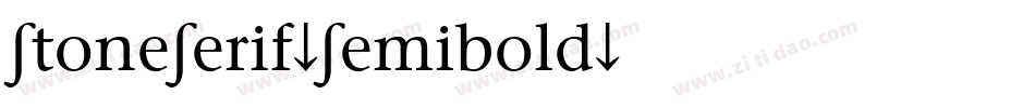 StoneSerif-Semibold字体转换