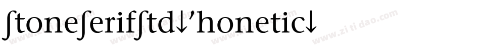 StoneSerifStd-Phonetic字体转换
