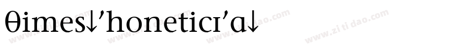 Times-PhoneticIPA字体转换