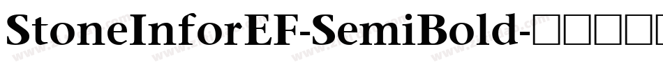 StoneInforEF-SemiBold字体转换