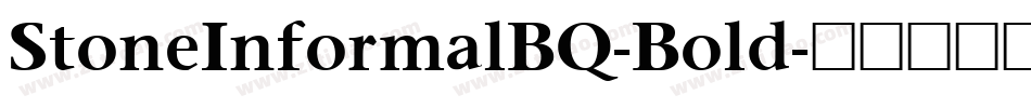 StoneInformalBQ-Bold字体转换
