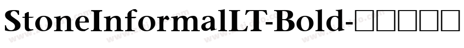 StoneInformalLT-Bold字体转换