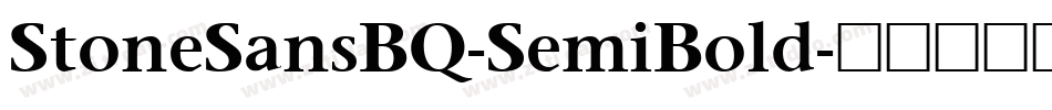 StoneSansBQ-SemiBold字体转换