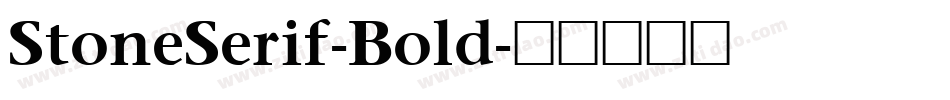 StoneSerif-Bold字体转换