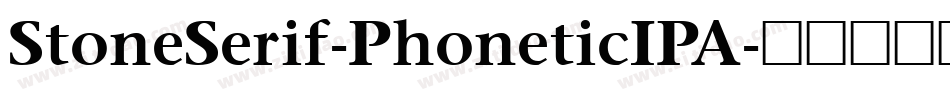 StoneSerif-PhoneticIPA字体转换