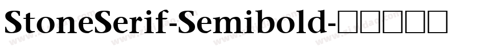 StoneSerif-Semibold字体转换