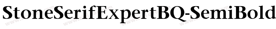 StoneSerifExpertBQ-SemiBold字体转换