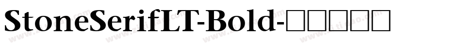 StoneSerifLT-Bold字体转换