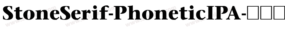 StoneSerif-PhoneticIPA字体转换