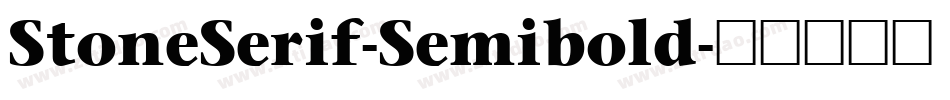 StoneSerif-Semibold字体转换