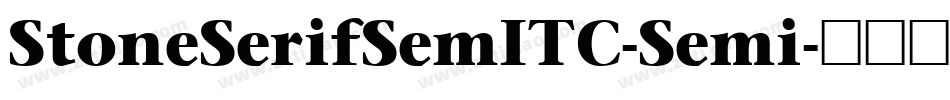 StoneSerifSemITC-Semi字体转换