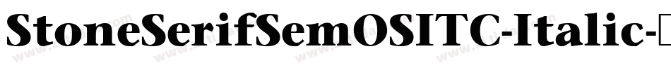StoneSerifSemOSITC-Italic字体转换