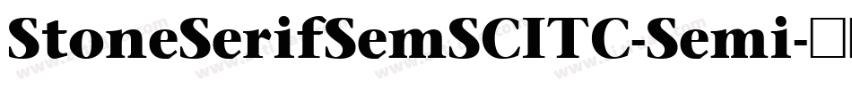 StoneSerifSemSCITC-Semi字体转换