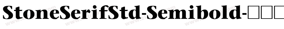 StoneSerifStd-Semibold字体转换