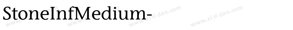 StoneInfMedium字体转换