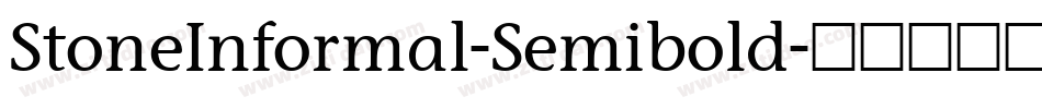 StoneInformal-Semibold字体转换