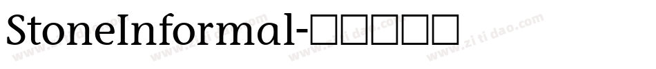StoneInformal字体转换