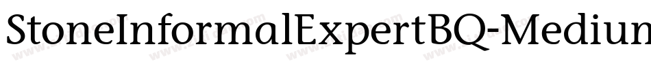 StoneInformalExpertBQ-Medium字体转换