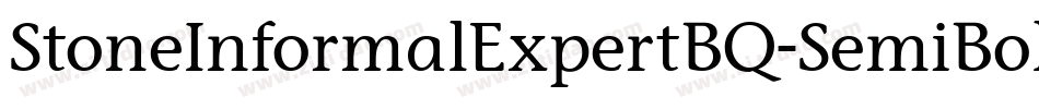 StoneInformalExpertBQ-SemiBold字体转换