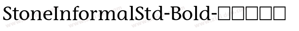 StoneInformalStd-Bold字体转换