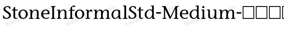 StoneInformalStd-Medium字体转换