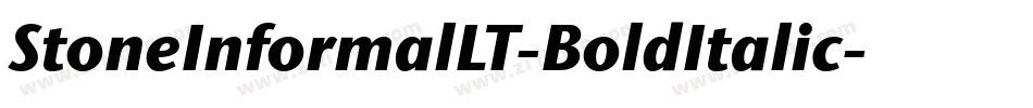 StoneInformalLT-BoldItalic字体转换