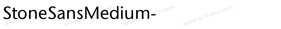 StoneSansMedium字体转换