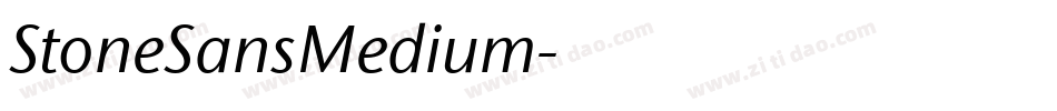StoneSansMedium字体转换