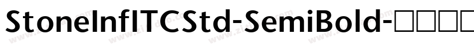 StoneInfITCStd-SemiBold字体转换