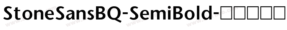 StoneSansBQ-SemiBold字体转换