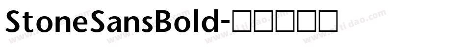 StoneSansBold字体转换